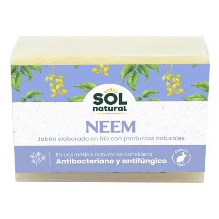 JABON PASTILLA NEEM SOL NATURAL 100 G