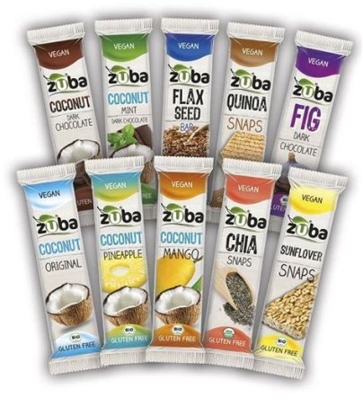 COCONUT PINEAPPLE ZUBA BARRITA BIO 53 G
