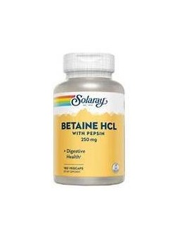 BETAINA HCL PEPSIN 120 CAPS SOLARAY