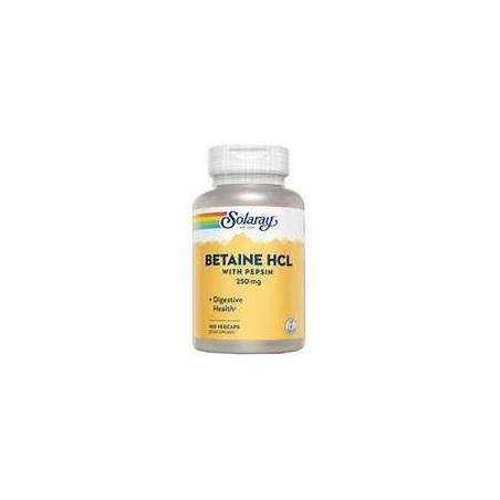 BETAINA HCL PEPSIN 120 CAPS SOLARAY