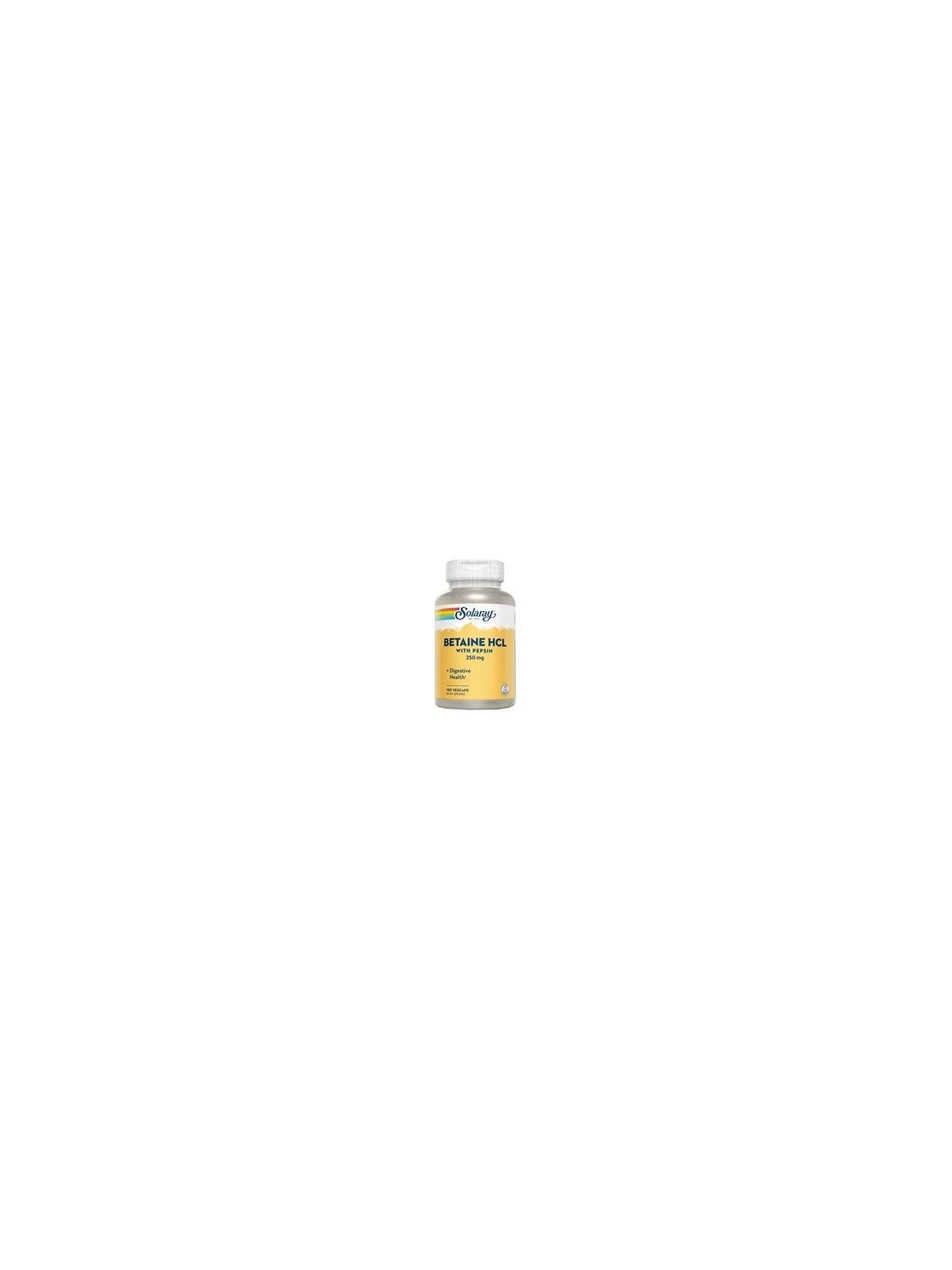 BETAINA HCL PEPSIN 120 CAPS SOLARAY
