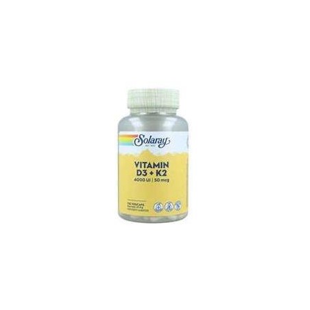 VITAMIN D3 Y K2 4000UI 120 CAPSULAS SOLARAY