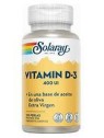 VITAMIN D3 400 UI 120 PERLAS SOLARAY
