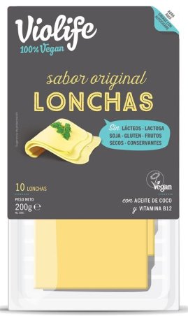 LONCHAS DE QUESO SABOR ORIGINAL 200GR VIOLIFE