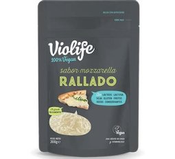 QUESO RALLADO VEGANO MOZZARELLA VIOLIFE 200 G