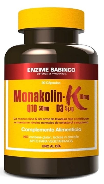 MONAKOLIN-K10MG Q10 50 MG D3 5 MCG 30 CAPSULAS