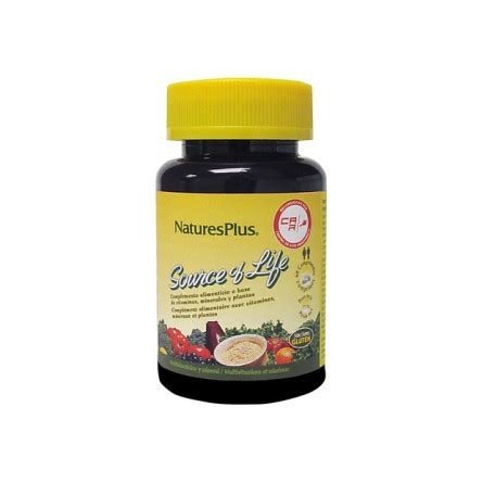 MULTIVITAMINICO MINERAL SOURCE OF LIFE 60 CAPSULAS NATURES PLUS