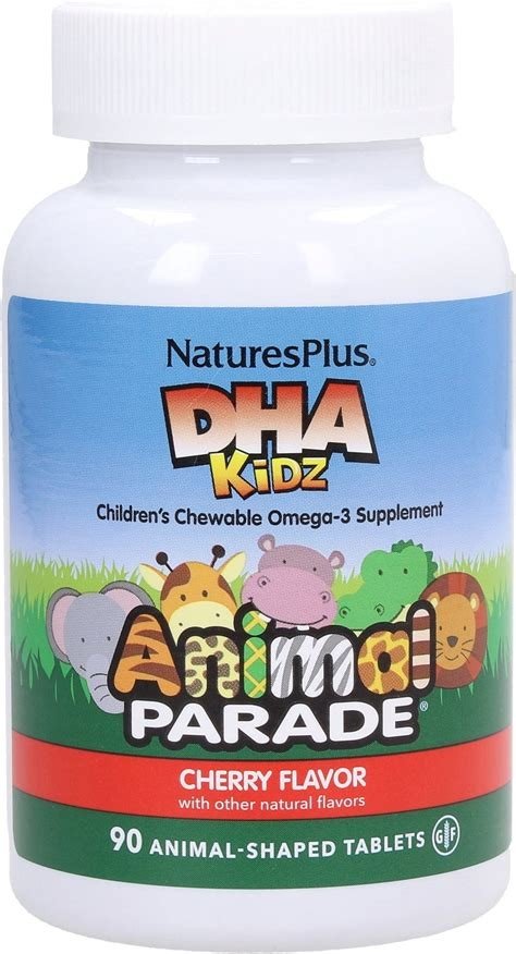 ANIMAL PARADE DHA KIDS 90 COMPRIMIDOS MASTICABLES NATURES PLUS