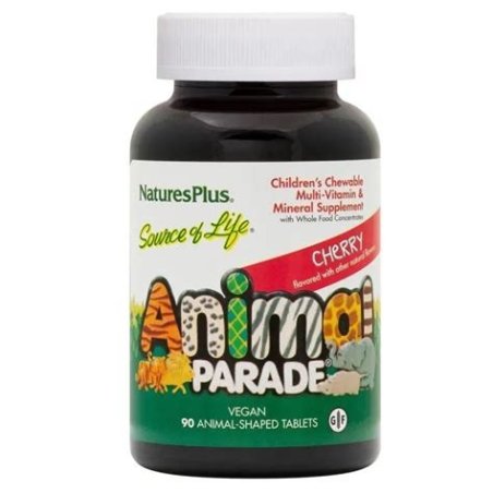 ANIMAL PARADE 60 COMPRIMIDOS MASTICABLES NATURES PLUS SABOR CEREZA