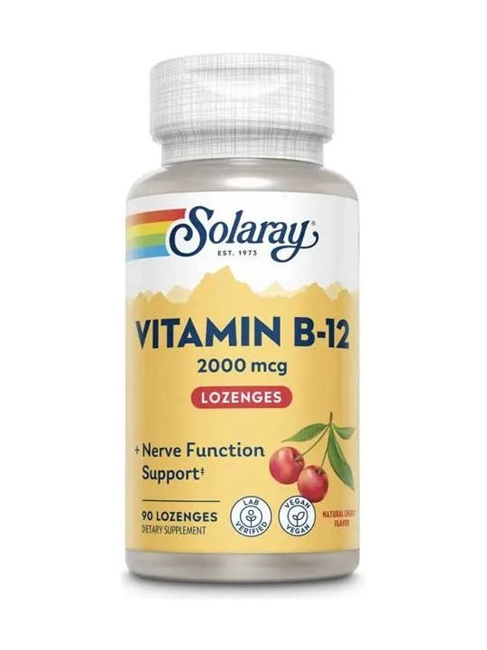 VITAMINA B-12 1000 MCG 90 CAPSULAS SOLARAY