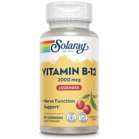 VITAMINA B-12 1000 MCG 90 CAPSULAS SOLARAY