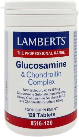 GLUCOSAMINE & CONDROITINA LAMBERTS 120 TABLETAS