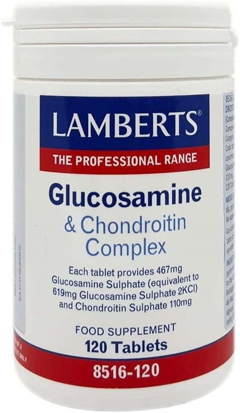 GLUCOSAMINE & CONDROITINA LAMBERTS 120 TABLETAS