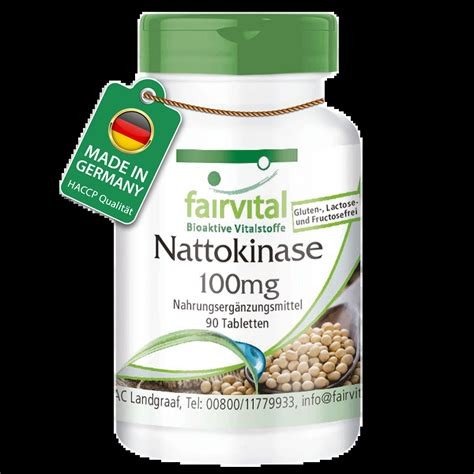 NATTOKINASA 100 MG 90 PASTILLAS FAIRVITAL