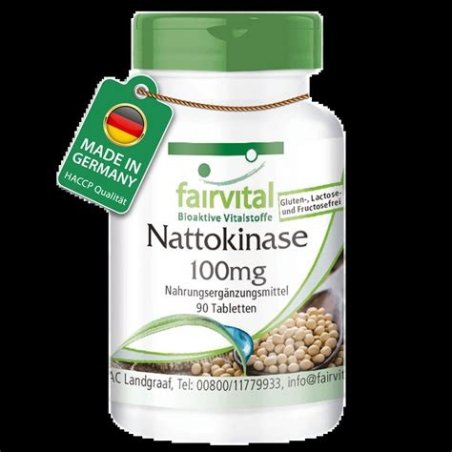 NATTOKINASA 100 MG 90 PASTILLAS FAIRVITAL