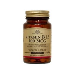 VITAMINA B12 100 MCG 100 COMPRIMIDOS SOLGAR