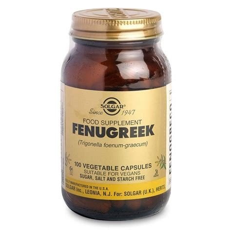 FENOGRECO 520 MG 100 CAPSULAS VEGETALES SOLGAR