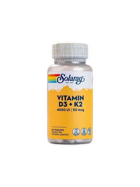 VITAMINA D3 K2 60 CAPSULAS SOLARAY