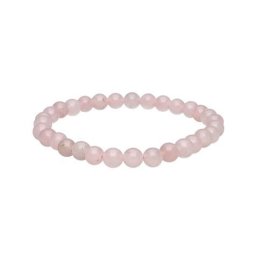PULSERA DE CUARZO ROSA BOLAS
