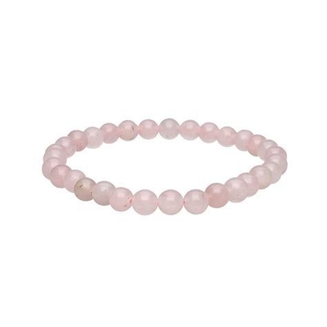PULSERA DE CUARZO ROSA BOLAS