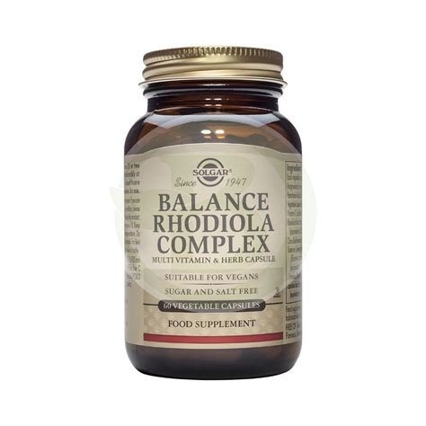 RODIOLA BALANCE COMPLEX 60 CAPSULAS SOLGAR
