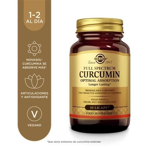 FULL SPECTRUM CURCUMA 30 CAPSULAS BLANDAS SOLGAR