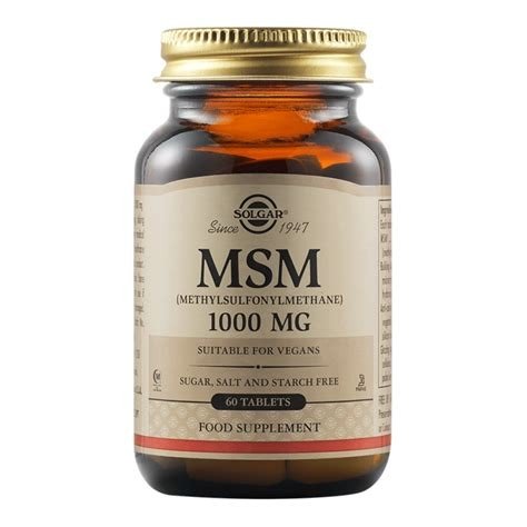 MSM 1000MG 60 CAPSULAS SOLGAR