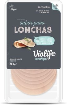 LONCHAS VEGANAS SABOR PAVO VIOLIFE