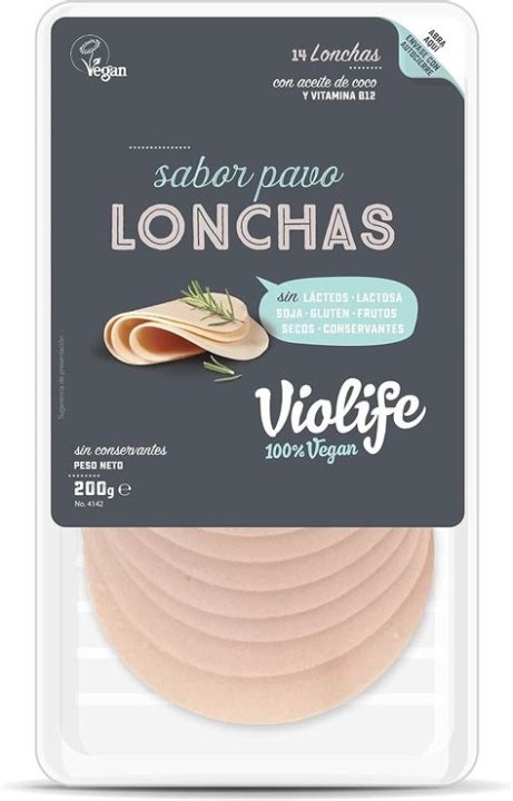 LONCHAS VEGANAS SABOR PAVO VIOLIFE