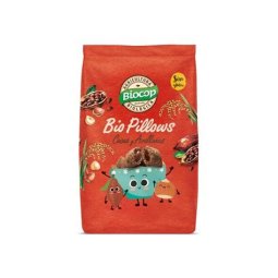 BIO PILLOWS DE CHOCOLATE Y AVELLANAS BIOCOP 375GR