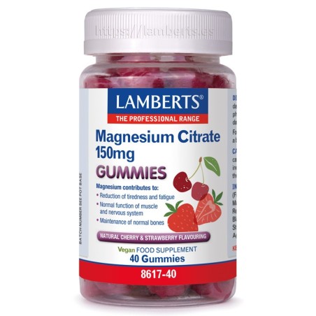 CITRATO DE MAGNESIO  40 GUMMIES LAMBERTS