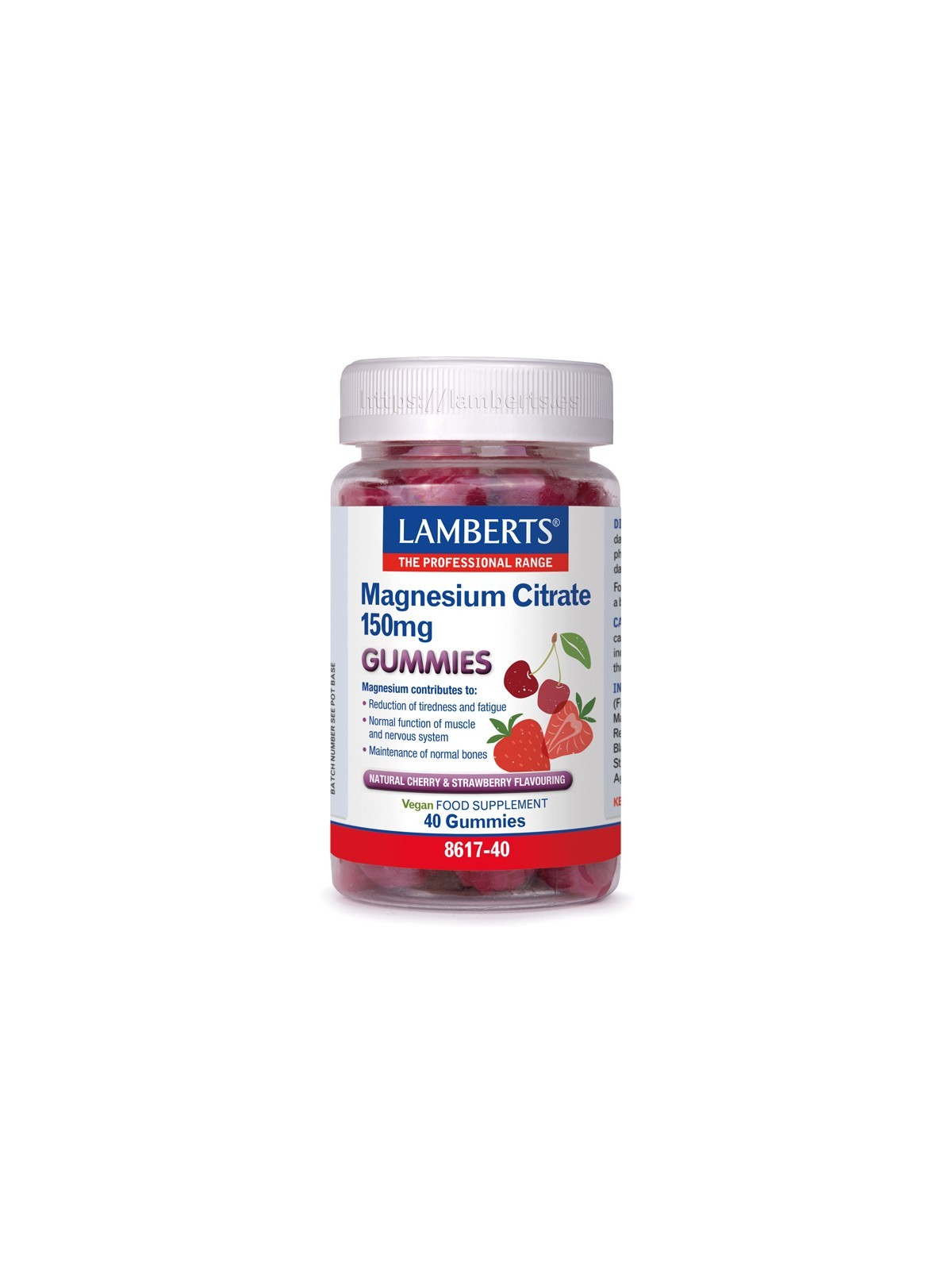 CITRATO DE MAGNESIO  40 GUMMIES LAMBERTS
