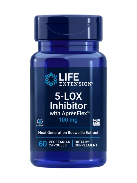 5-LOX INHIBITOR CON APRESFLEX 100 MG LIFE EXTENSION 60 CAPSULAS