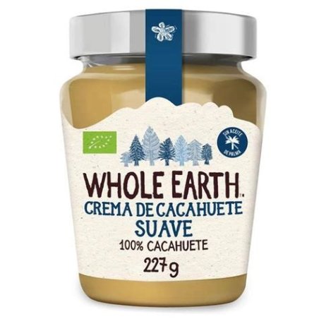 CREMA BIO CACAHUETE SMOOTH WHOLE EARTH 227 GR