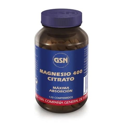 MAGNESIO 400 CITRATO 120 COMPRIMIDOS GSN
