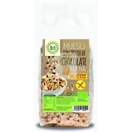 MUESLI AVENA CHOCOLATE S/G SOL NATURAL