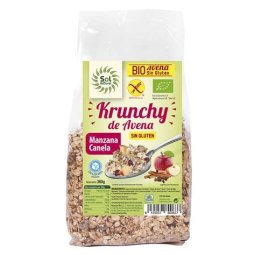 KRUNCHY AVENA MANZANA CANELA S/G 350GR SOL NATURAL