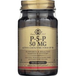 P-5-P  VITAMINA B6 ACTIVA 50 TABLETAS SOLGAR