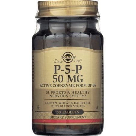 P-5-P  VITAMINA B6 ACTIVA 50 TABLETAS SOLGAR
