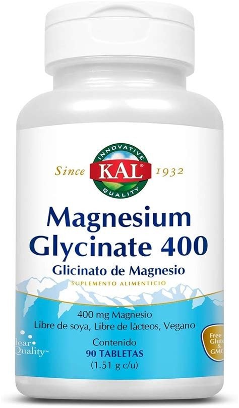 GLICINATO DE MAGNESIO 400MG KAL