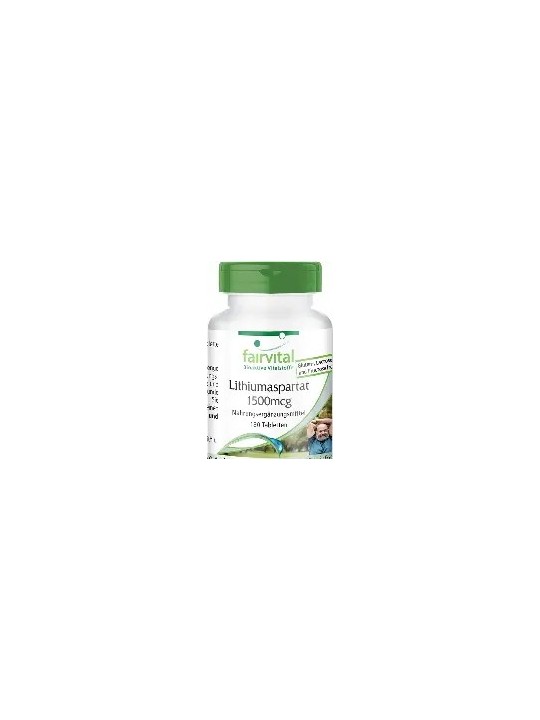 ASPARTATO DE LITIO 1500MCG180 TABLETAS FAIRVITAL