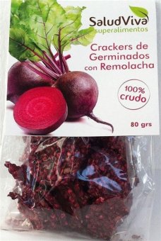 CRACKER DE GERMINADOS DE REMOLACHA SALUD VIVA 100 GR