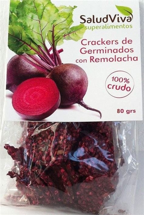 CRACKER DE GERMINADOS DE REMOLACHA SALUD VIVA 100 GR