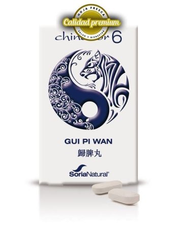CHINASOR 6 (GUI PI WAN) 30 COMPRIMIDOS SORIA NATURAL