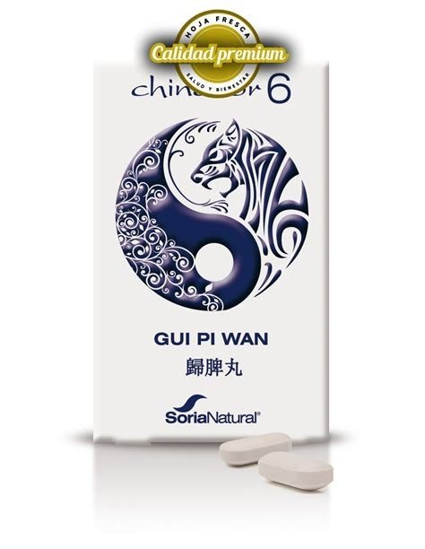 CHINASOR 6 (GUI PI WAN) 30 COMPRIMIDOS SORIA NATURAL