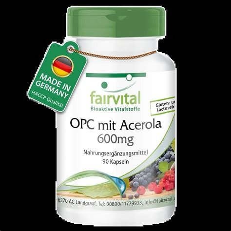 OPC 600 MG CON ACEROLA FAIRVITAL