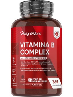 VITAMINA B COMPLEX 365 TABLETAS WEIGHTWORLD
