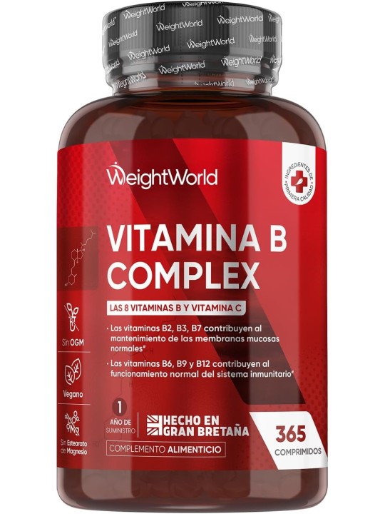 VITAMINA B COMPLEX 365 TABLETAS WEIGHTWORLD