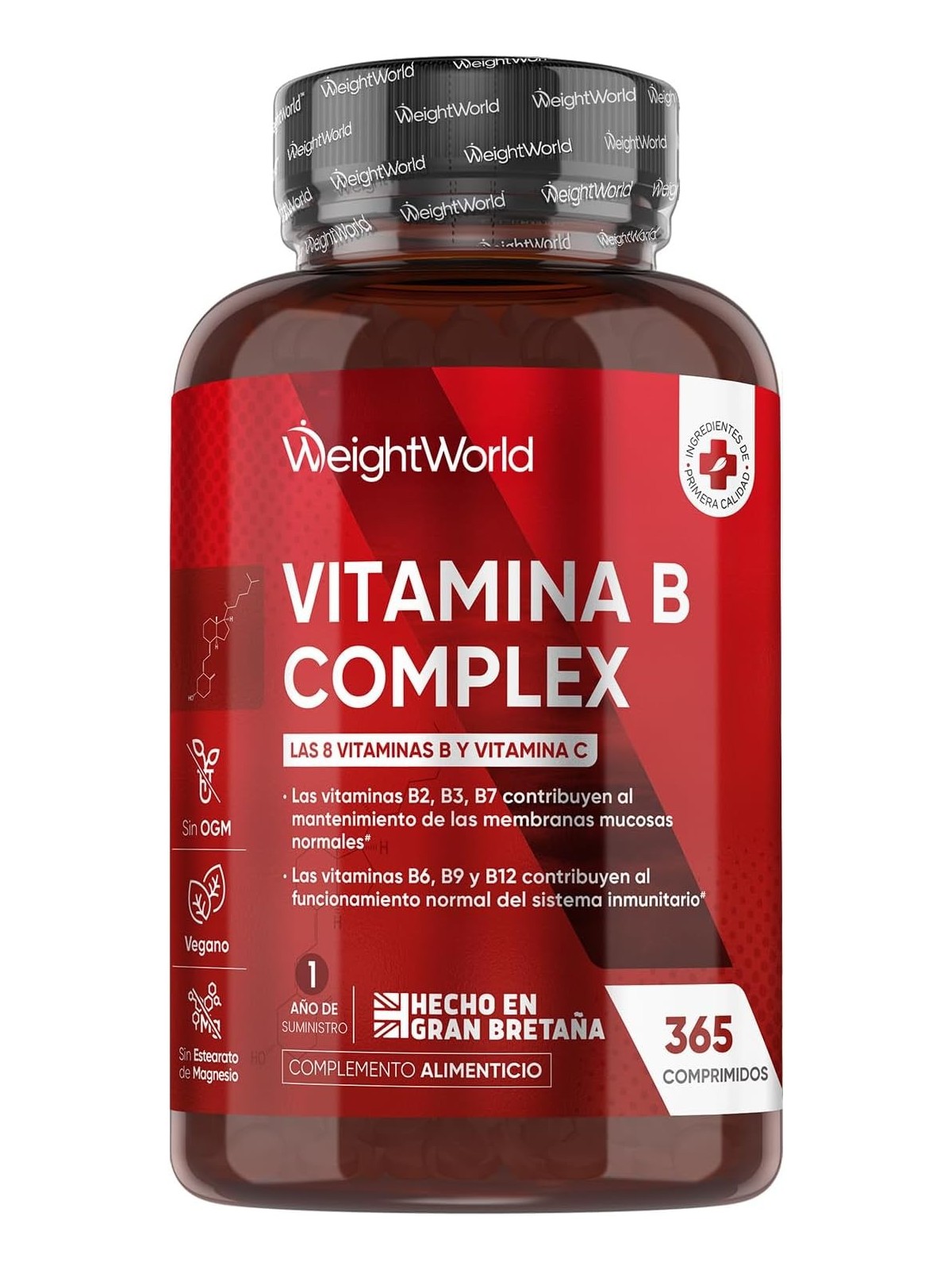 VITAMINA B COMPLEX 365 TABLETAS WEIGHTWORLD
