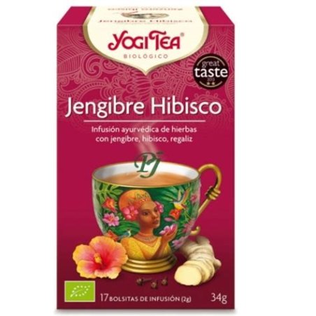 YOGI TEA JENJIBRE HIBISCO 17 FILTROS
